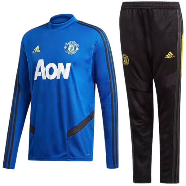 Survetement Football Manchester United 2019-20 Bleu Noir